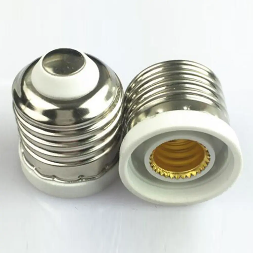 E27 To E12 Bulbs Adapter Converter Lightweight Screw LED Conversion Light Holder Easy To Install Fireproof Lighting Accessories