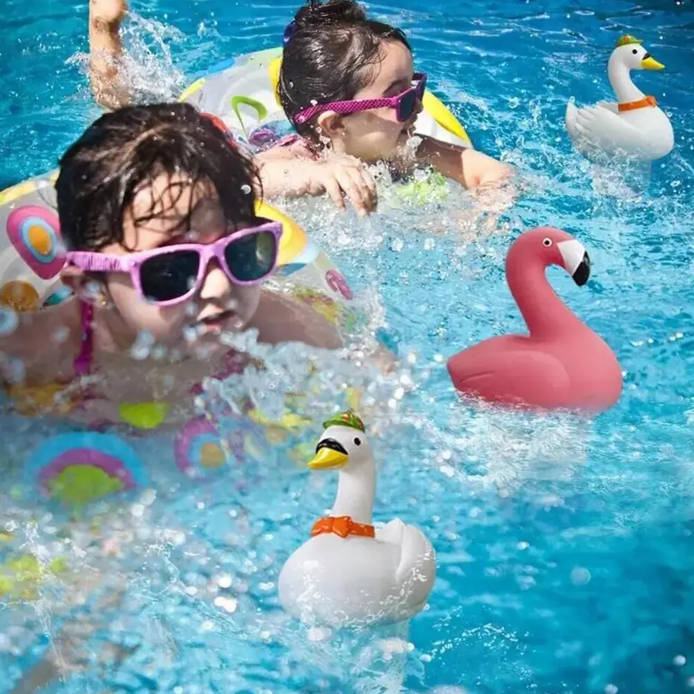Pool Chlorine Floater PVC Chlorine Floating Water Cleaner Flamingo Floating Chlorinator for Purify Swimming Pool Water