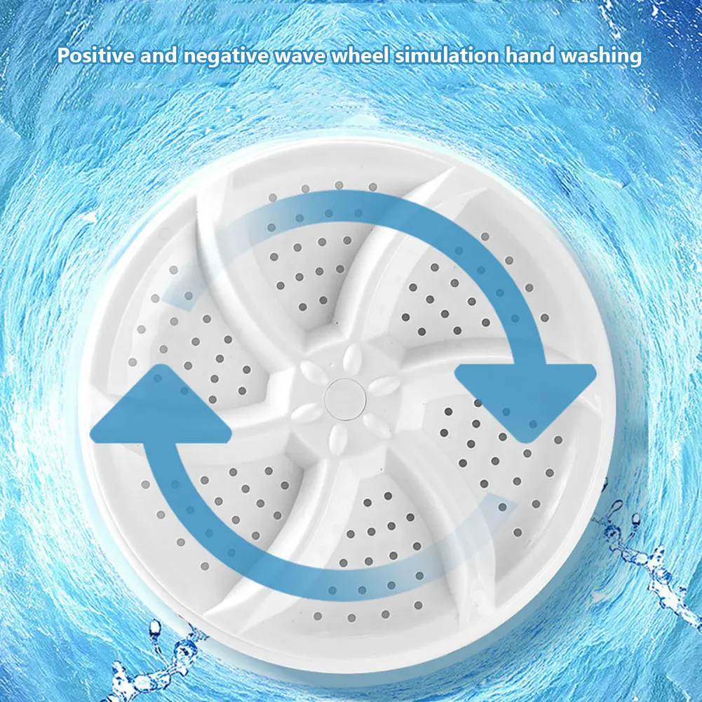 Turbo Washing Machines Wheel Bubble Ultrasonic Turbo Washing Machines Multifunction Cleaning Low Noise for Socks Underwear
