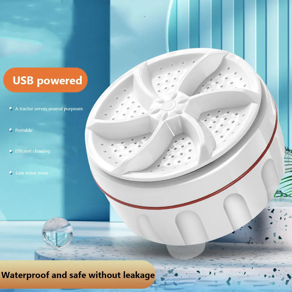 Turbo Washing Machines Wheel Bubble Ultrasonic Turbo Washing Machines Multifunction Cleaning Low Noise for Socks Underwear