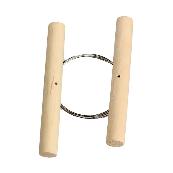 Wooden Toggle Handles Wire Clay Cutter for Fimo Sculpey Plasticine Cheese Cutting Pottery Tool
