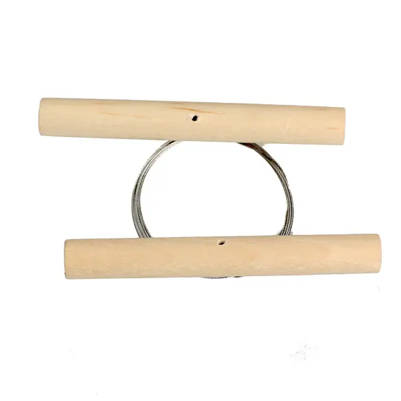 Wooden Toggle Handles Wire Clay Cutter for Fimo Sculpey Plasticine Cheese Cutting Pottery Tool