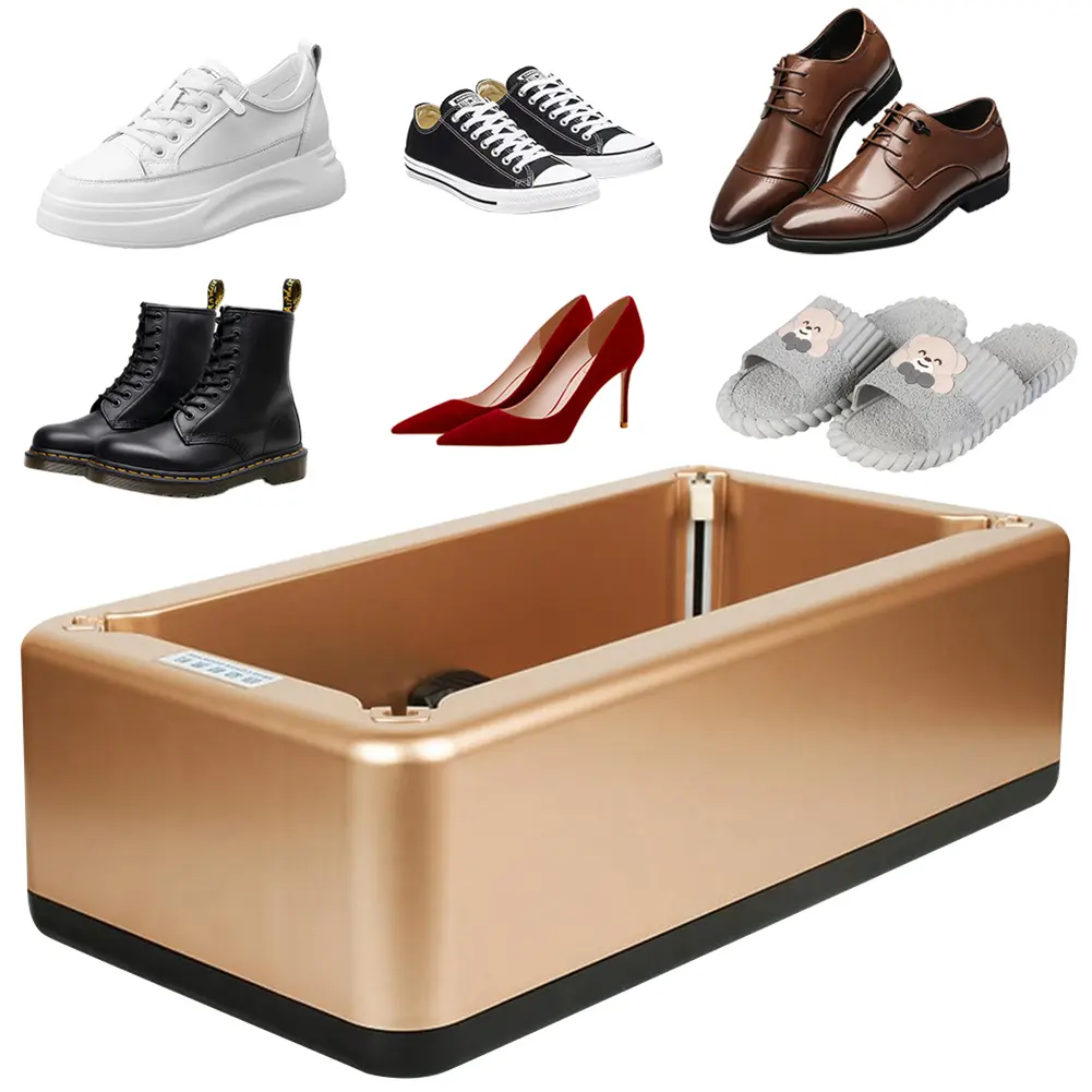 Automatic Shoe Cover Dispenser With100Pcs Disposable Shoe Covers Portable Smart Overshoes Dispenser T Buckle for Home Office