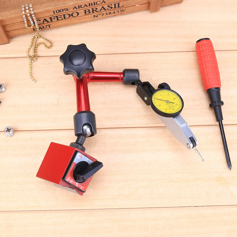 Dial Indicator Magnetic Holder Dial Gauge Magnetic Stand Base Hour Type Indicator Comparator Watch Micrometer Measure Tools