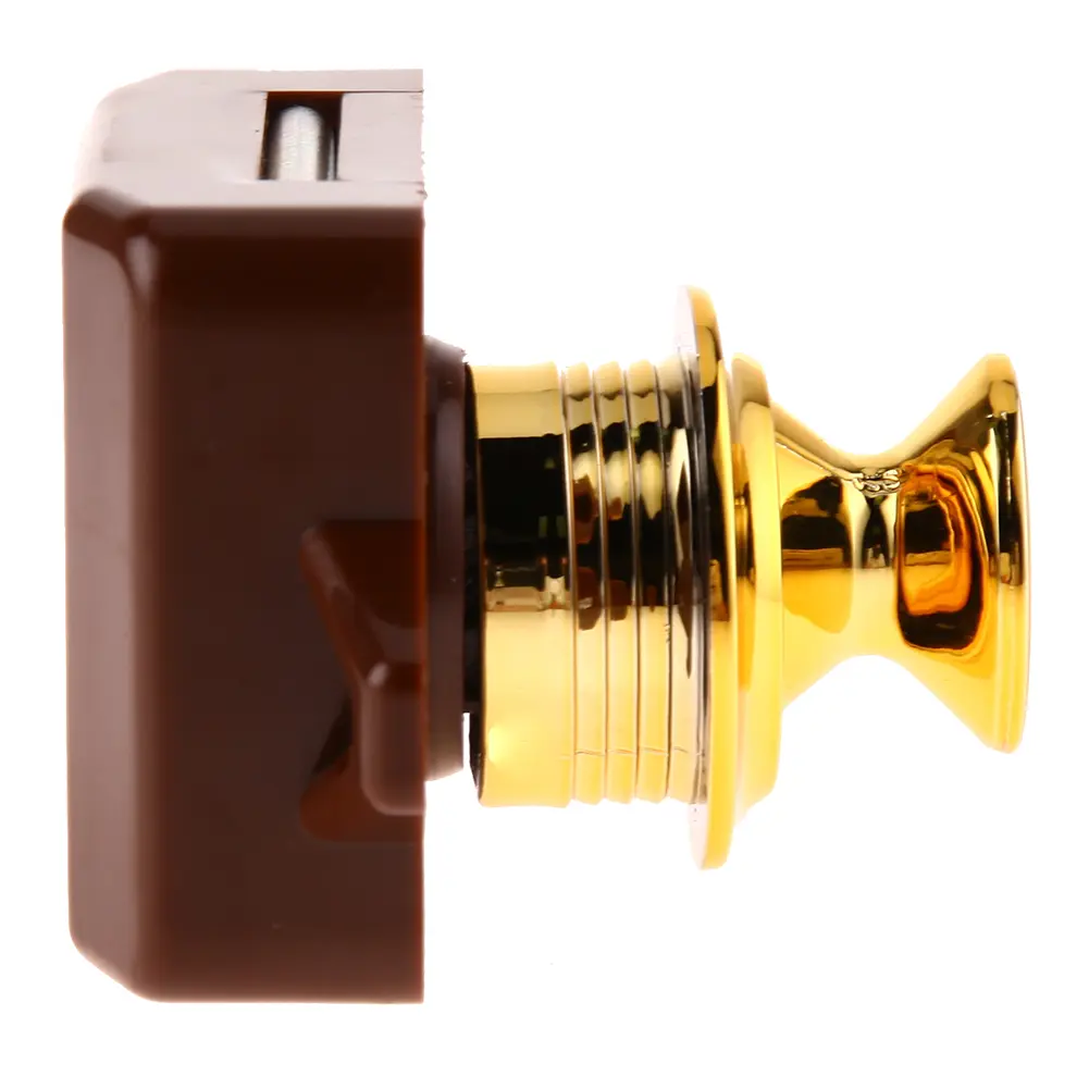1-5PC Mini Push Lock Button Catch Lock Cupboard Door Knob Camper Caravan Motorhome RV Cabinet Drawer Push Latch Lock Hardware