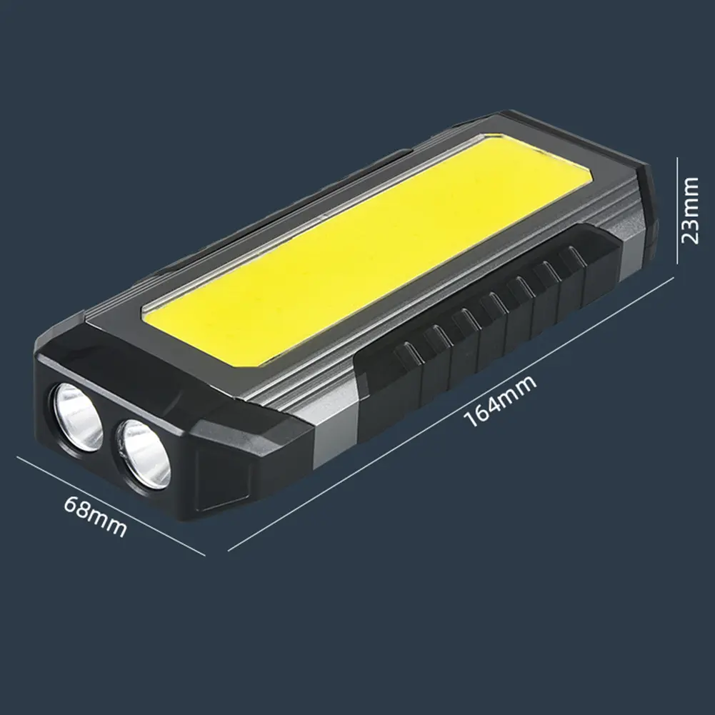 LED COB Camping Lamp TYPE-C Charging with Magnet Portable Lantern Dimmable Working Repair Light Waterproof for Outdoor Equipment