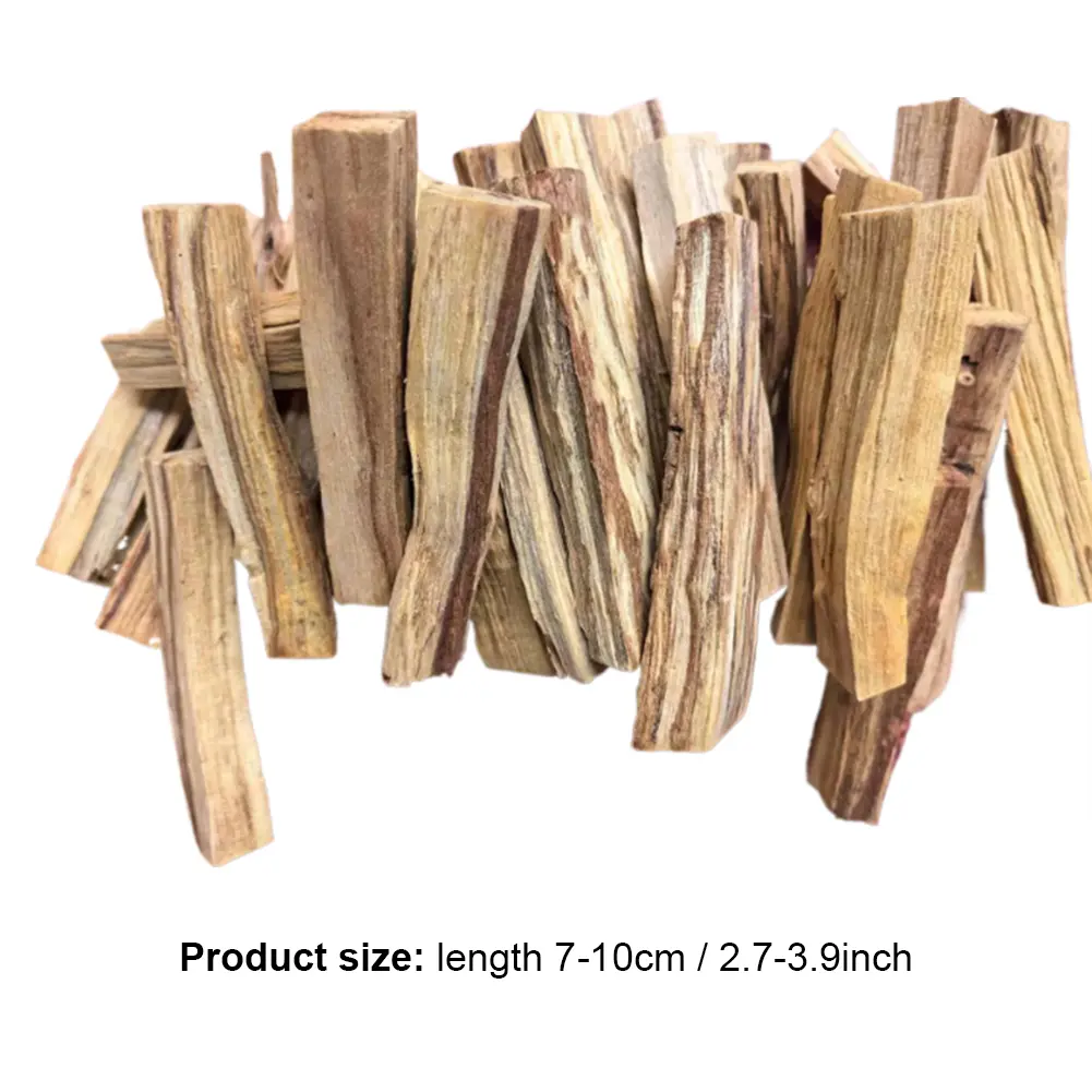 Palo Santo Scented Aroma Sticks Purifying Healing Stress Relief Natural Crude Wood Strips Smudge Sticks for Home Living Room