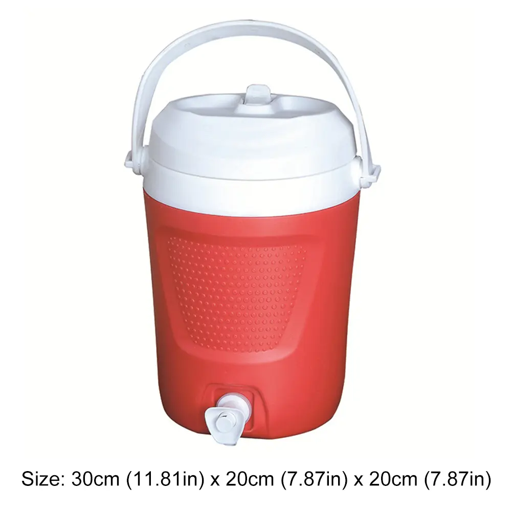1 Gallon Portable Water Cooler with Handle Drinks Jug 2 Water Outlet Thermal Water Bottle Large Capacity for Outdoor Travel