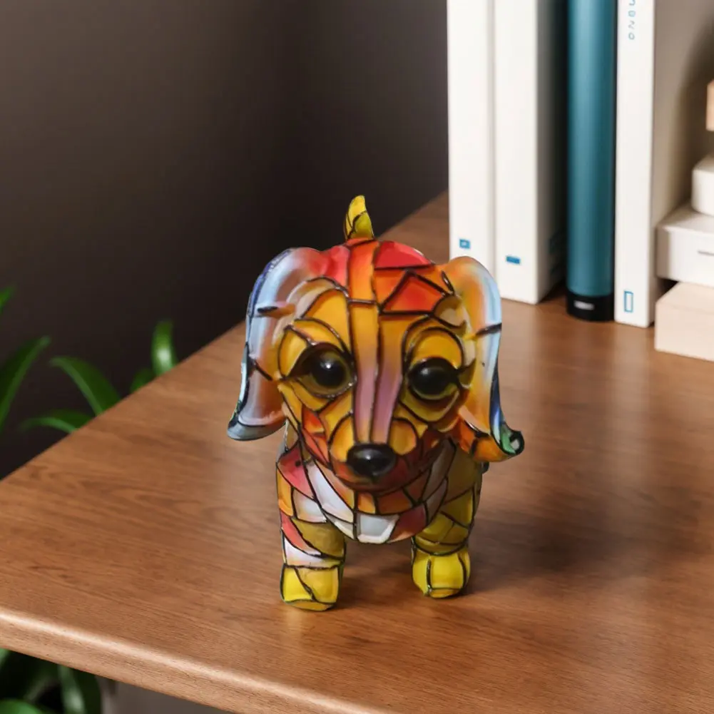 Corgi Lamp and Pug Lamp Dog Series Art Night Animal Resin Night Light LED Bedside Lamp Cute Desk Lamp for Living Room & Bedroom