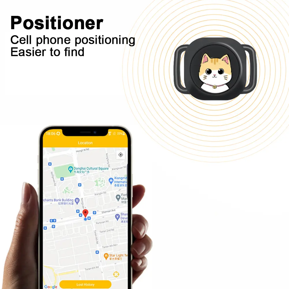 Smart Locator Bluetooth-compatible Real-time Tracking Dog Cat Collar Find Device for Dogs Cats Kids Pets Keychain Wallet Luggage