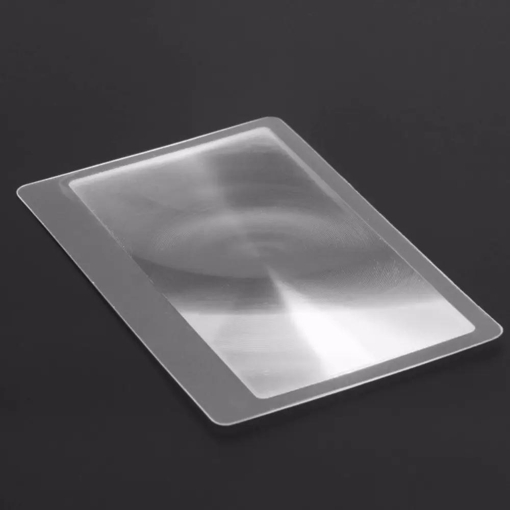 10 PCS  3X Transparent Credit Card Shape Magnifiers Magnification Magnifying Fresnel Lens for Reading Newspaper Book