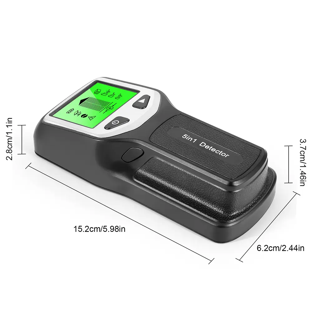 5 in 1 Stud Metal Detector Studs Finder Sensor Wall Scanner LCD Digital AC Wiring Cable Detector Tester