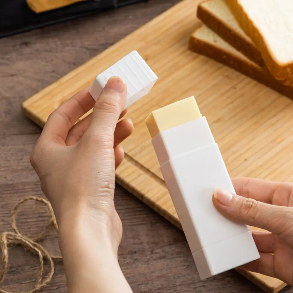 Rotary Butter Spreader Upright Cheese Dispenser Holders Squeezer Sticks Plastic Storage Box Container for Kitchen Baking Tools