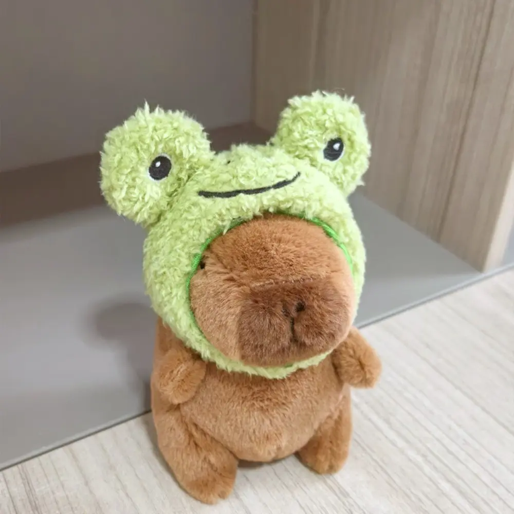 Cute Toy Plush Capybara Keychain Multicolor Cartoon Capybara Headgear Capybara Doll Stuffed Animals Guinea Pig