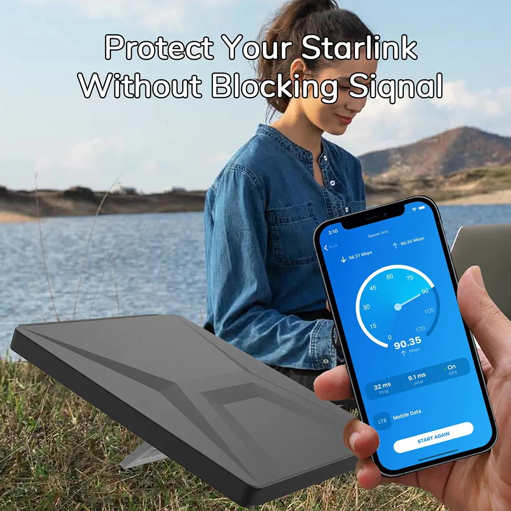 For Starlink Mini Luquid Silicone Protective Case Anti-fall Anti-slip Portable Shell Anti-scratch for Starlink Mini Dish Antenna