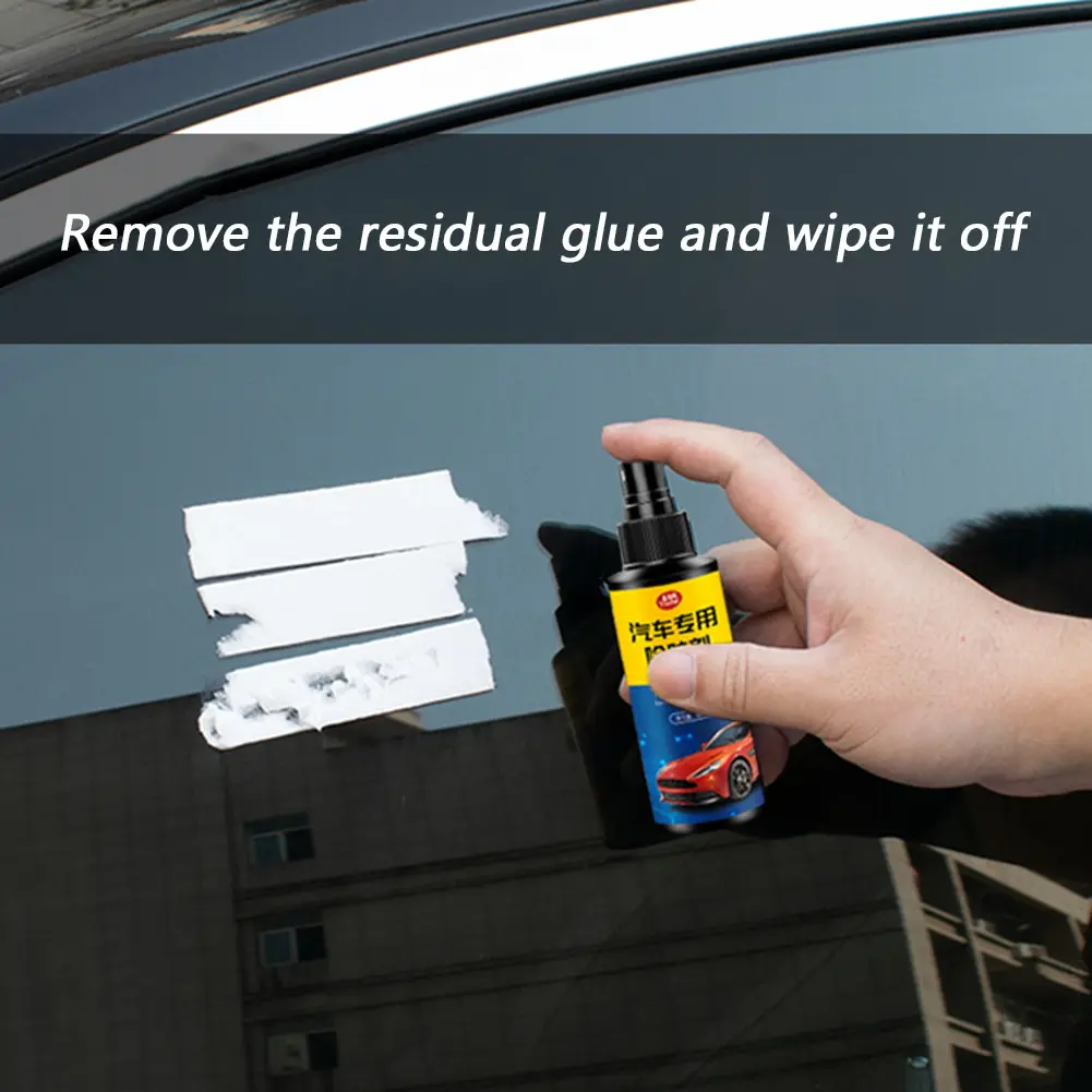 3-10PCS Adhesive Remover Spray Sticker Label Residue Remover 60mL Car Auto Home Window for Outdoor Personal Car Parts Decoration