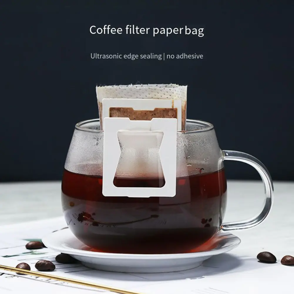 100pcs Non Woven Fabric Filter Bag Net Tea Milk Coffee Filtration Disposable Strainer Mesh Multi-function Kitchen Filter Pouch