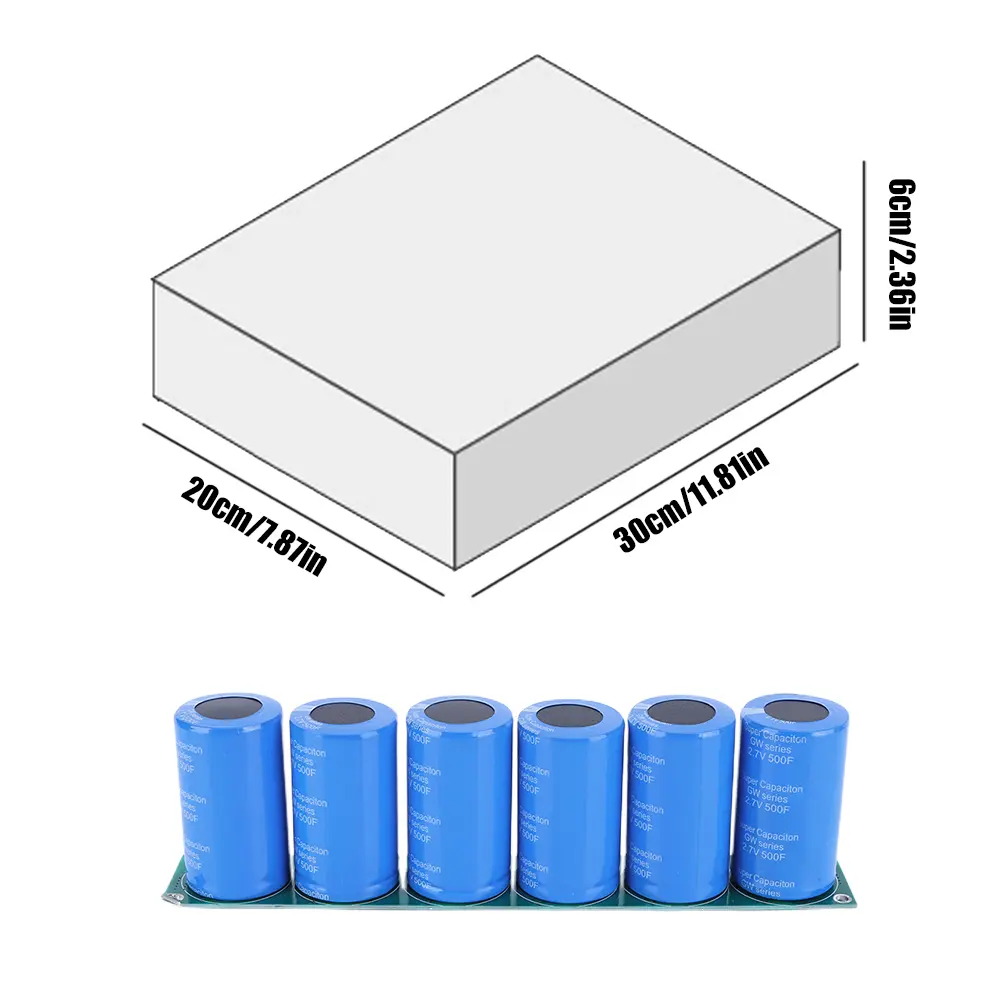 Farad Capacitor 16V 83F Electronic Rectifier with Protection Board Voltage Regulator Rectifier Battery Accessories