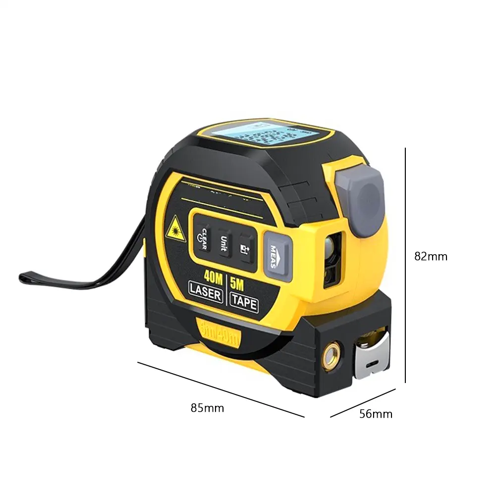 3-in-1 Digital Tape Measure LED Display Distance Measuring Tool 5m Electronic Rangefinder Measuring Level for Woodworking