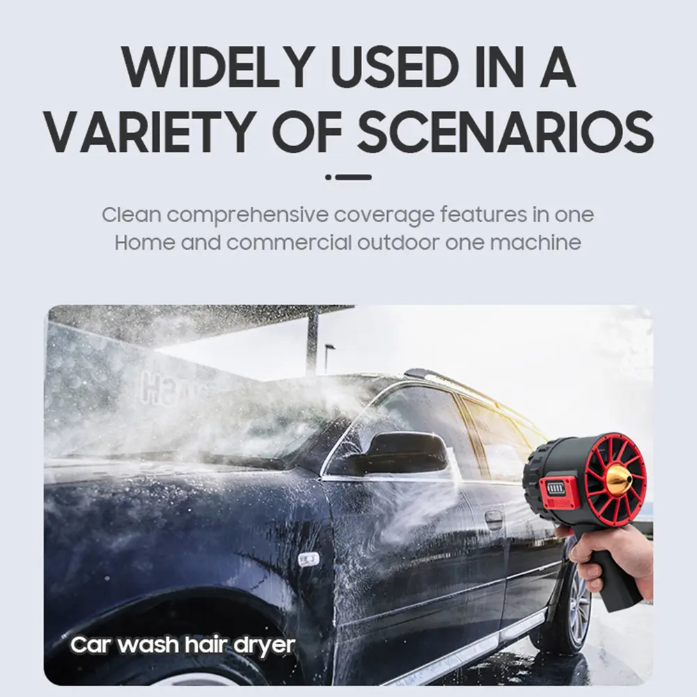 High Power Dust Blower 90mm Brushless Motor Turbo Violent Fan Snow Removal Air Dryer 5000g Thrust High Speed Ducted Fan