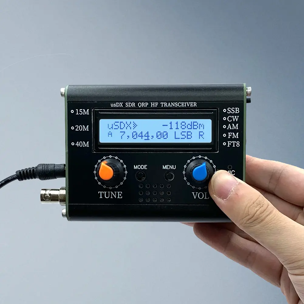 5W UsDX SDR QRP Transceiver QCX-SSB To SSB 3-Band All Mode HF Transceiver W/ DSP SDR SDR QRP HF Transceiver with Handheld Mic