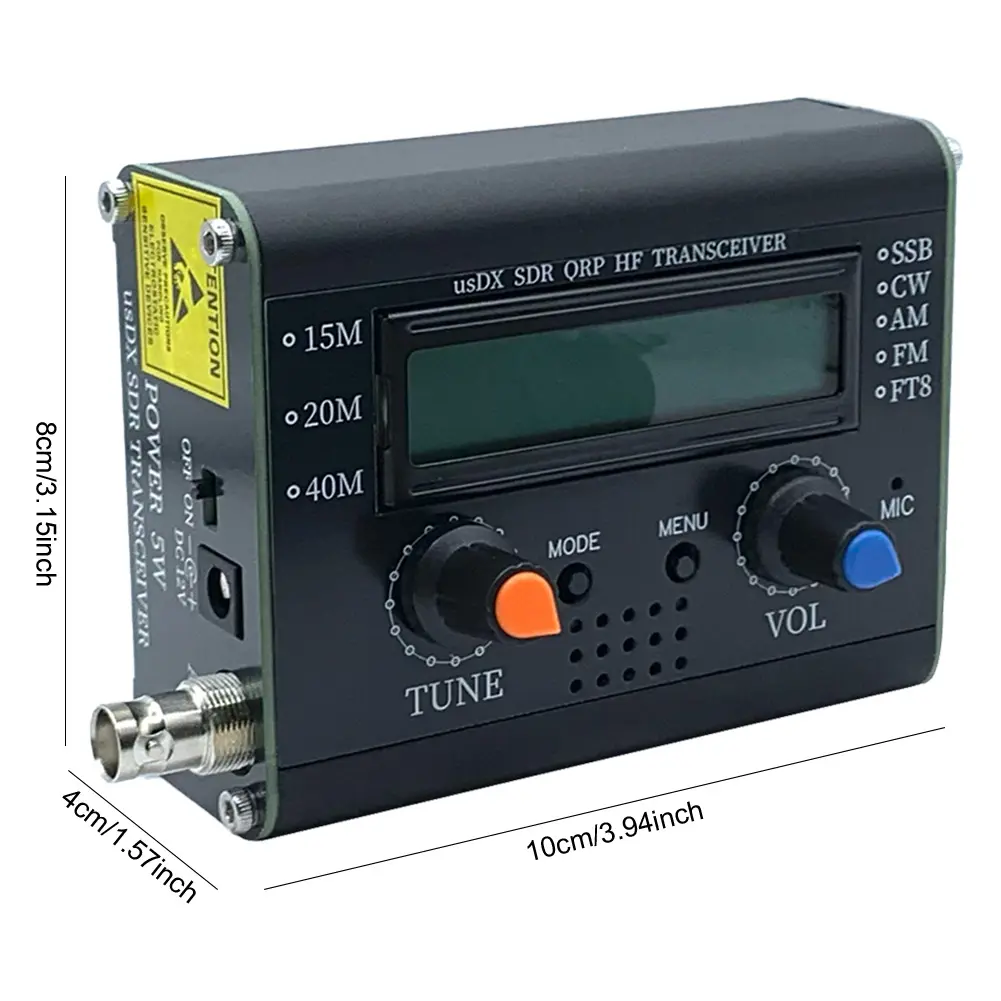 5W UsDX SDR QRP Transceiver QCX-SSB To SSB 3-Band All Mode HF Transceiver W/ DSP SDR SDR QRP HF Transceiver with Handheld Mic
