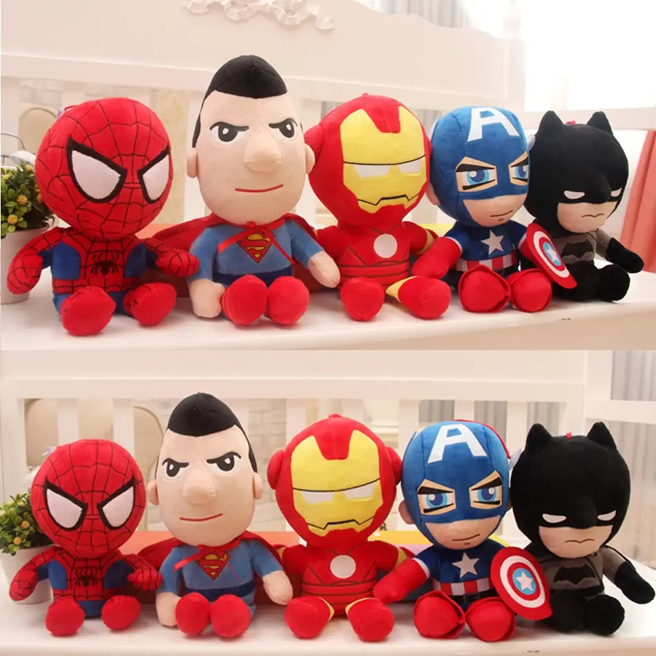20-30cm Disney Marvel Spiderman Plush Toy Soft Stuffed Cartoon Stuffed Doll Large Plush Boy Cloth Doll Pillow Kid Christmas Gift