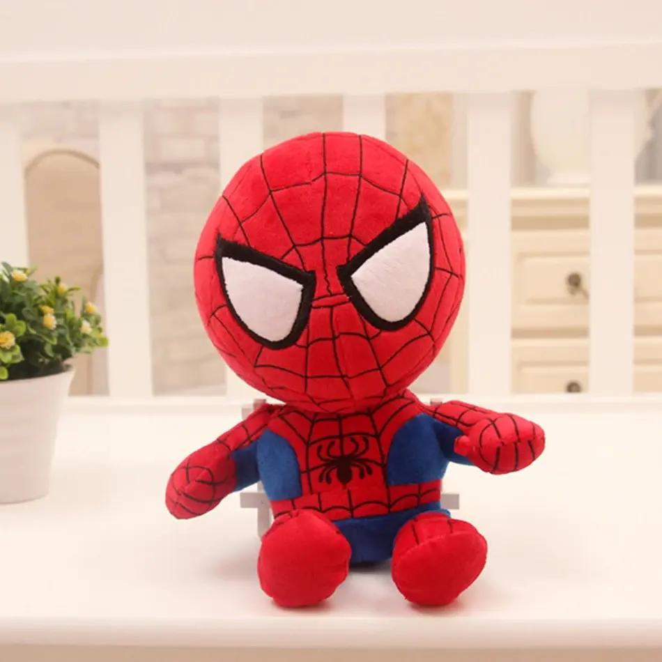 20-30cm Disney Marvel Spiderman Plush Toy Soft Stuffed Cartoon Stuffed Doll Large Plush Boy Cloth Doll Pillow Kid Christmas Gift