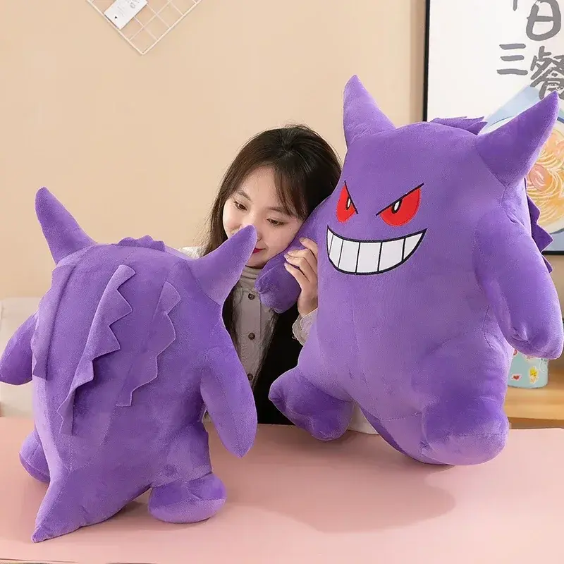 25/40/60cm Pokemon Gengar Big Size Plush Pikachu Anime Toy Cute Bulbasaur Squirtle Psyduck Anime Stuffed Doll Kids Birthday Gift