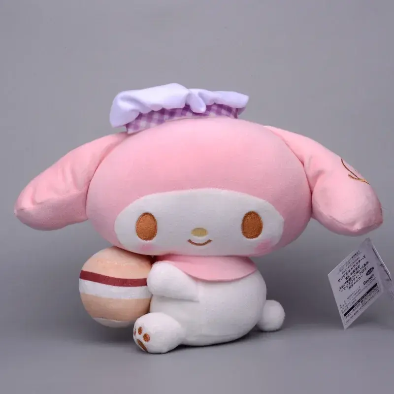 20cm Sanrio Anime Plush Toy Cinnamoroll Kuromi Melody Kawaii Baker Cartoon Soft Stuffed Doll Decor Toys Girl Xmas Birthday Gifts