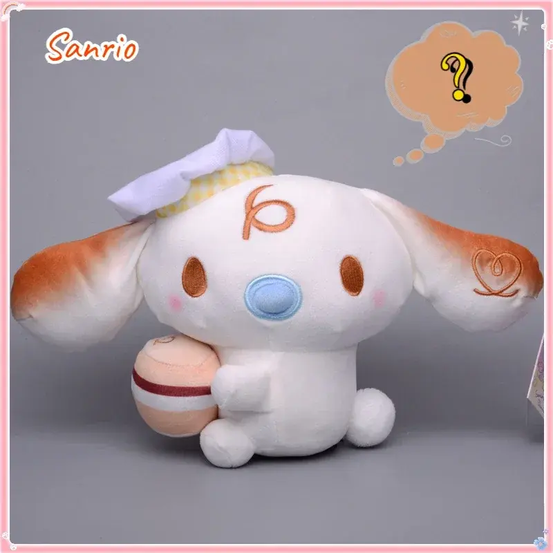 20cm Sanrio Anime Plush Toy Cinnamoroll Kuromi Melody Kawaii Baker Cartoon Soft Stuffed Doll Decor Toys Girl Xmas Birthday Gifts