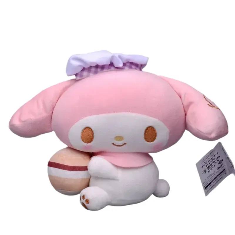 20cm Sanrio Anime Plush Toy Cinnamoroll Kuromi Melody Kawaii Baker Cartoon Soft Stuffed Doll Decor Toys Girl Xmas Birthday Gifts