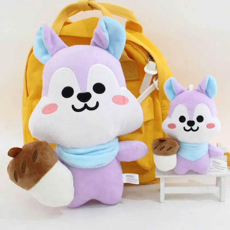 Korean star combination bulletproof JHOPE Zheng number tin plush doll Kawaii Bt21 Plush Doll Keychain Pendant Birthday Gift