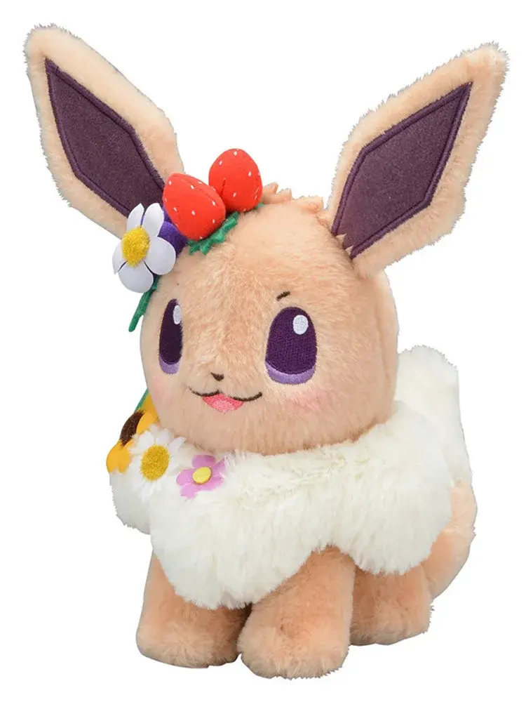 18cm Easter Spring Festival Pokemon Eevee Pikachu Plush Toys Kawaii Garland Decor Eevee Plush Doll Pillow Xmas Gift For Children
