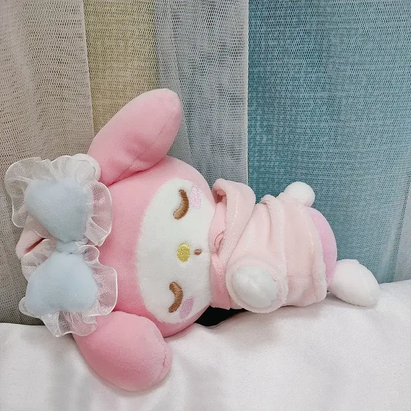 20cm Sanrio Cinnamonroll Plush Toys Cartoon Kuromi My Melody Plush Sleeping Pillow Soft Stuffed Doll Girls Xmas Gift