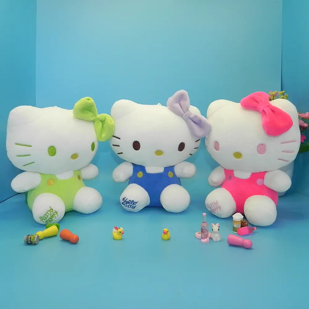 20cm Sanrio Plush Doll Toys Kawaii Hello Kity Plushies Cute Stuffed Animal Hello Kity Plush Toys Birthday Gifts For Children