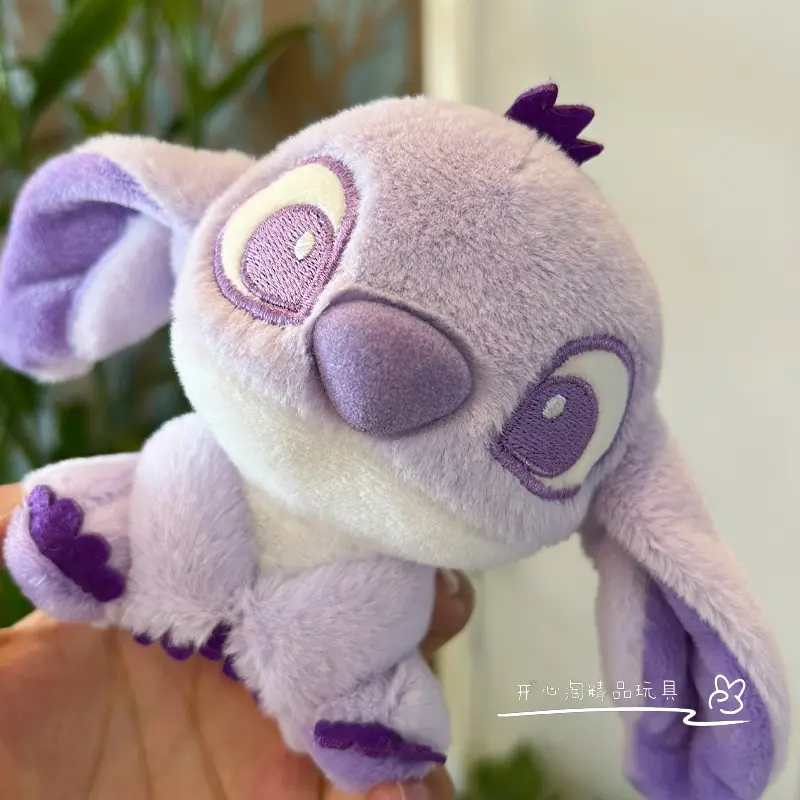Lilo & Stitch Anime Plush Toys For Children New Purple Stitch Keychains Stuffed Toys Girls Kawaii Plushie Doll Gifts Kids