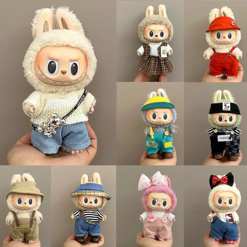 Doll clothing accessories 15-17cm cloth doll clothing with different styles of role-playing clothing children's toys and gifts