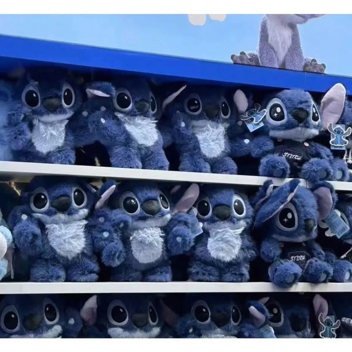 2025 New Stitch 6 Arms Plush Doll Soft Blue Stitch Plush Toy Stuffed Doll Cartoon Anime Plush Toy Cute Children Birthday Gift