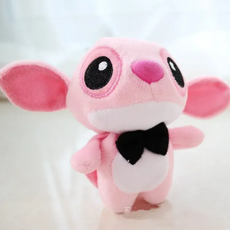 Disney Lilo & Stitch Toys Lilo Stitch Plush Doll Keychain Big Eye Blue Stitch Soft Stuffed Plush Pendant Decoration Kids Gift