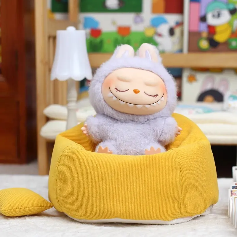 For Labubu Mini Sofa Bjd Doll Room Decoration Plush Doll Series Seat Decoration V2 Universal Children's Toys Birthday gift