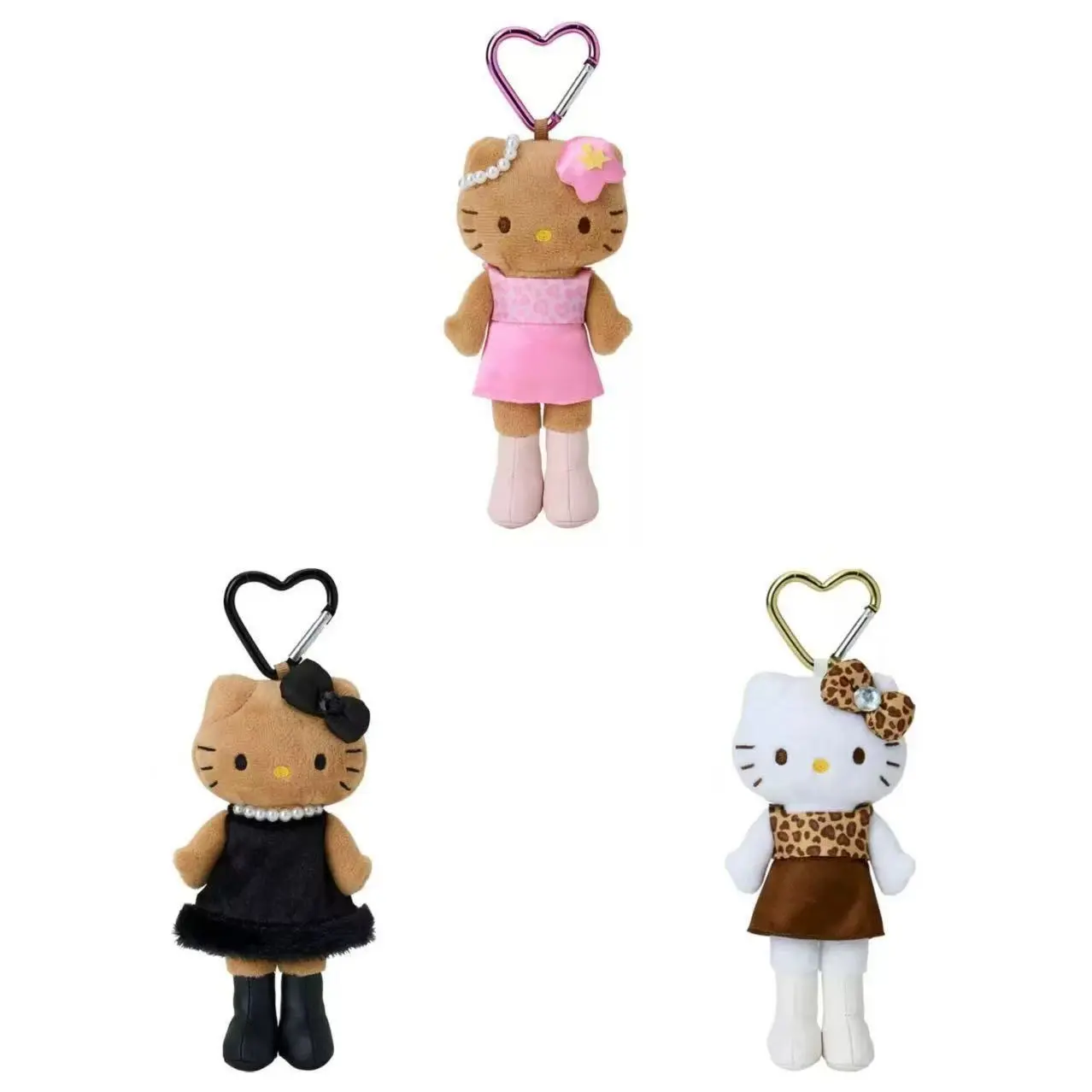 Kawaii Popular Sanrio Long Legs Hello Kitty Plush Keychain Pendant Cartoon 10-15CM Doll Toy Pendant Girls Cute Gift