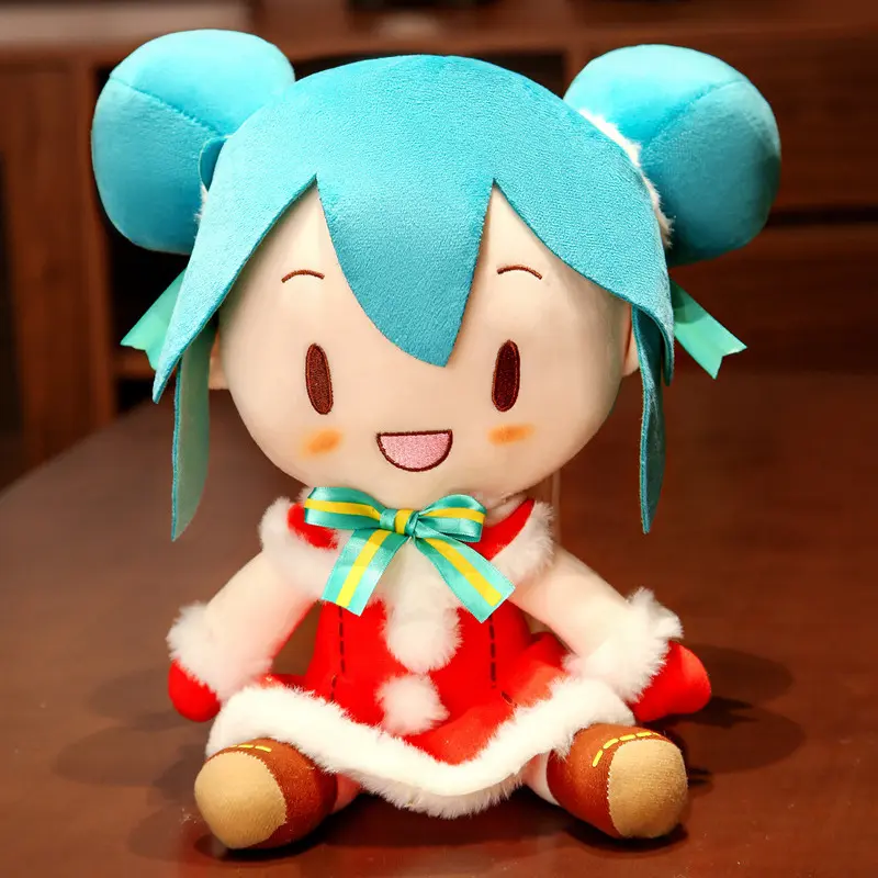 32-35cm Kawaii Japanese Anime Plush Stuffed Toy Hatsune Miku Plush Doll Soft Pillow Future Doll Cute Birthday Xmas Gift For Kids