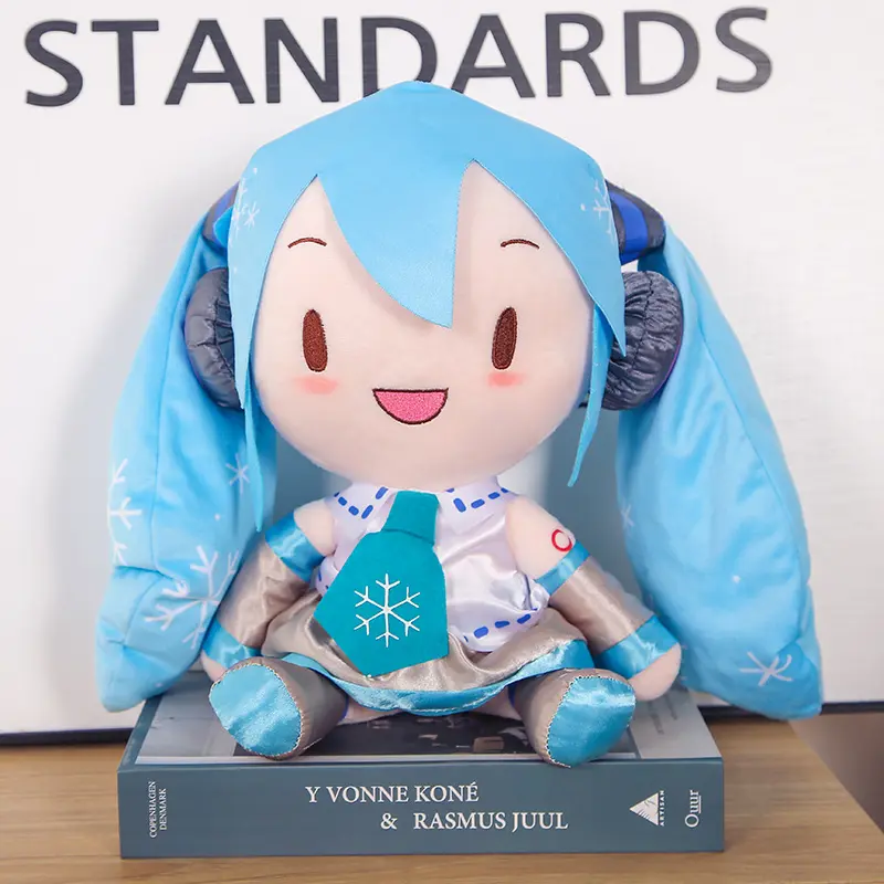 32-35cm Kawaii Japanese Anime Plush Stuffed Toy Hatsune Miku Plush Doll Soft Pillow Future Doll Cute Birthday Xmas Gift For Kids