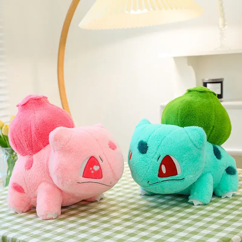 30/60cm Pokemon Huge Bulbasaur Plush Stuffed Toy Cute Cartoon Doll Anime Soft Pokémon Soft Plushie Pillow Gift for Children