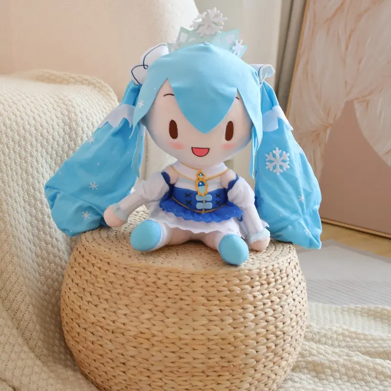 32-35cm Kawaii Japanese Anime Plush Stuffed Toy Hatsune Miku Plush Doll Soft Pillow Future Doll Cute Birthday Xmas Gift For Kids