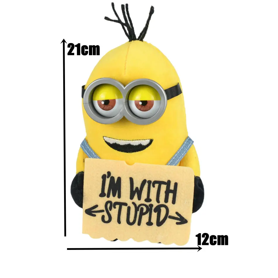 12-22cm Minions 4 Despicable Me 4 Plush keychain Kawaii Cute Cool Cartoon Toys Dolls Plush Decoration Birthday Gifts For Kid Fan