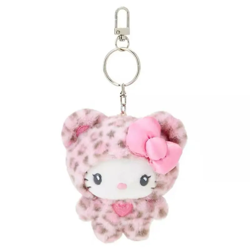Sanrios Hello Kittys Bear Series Plush Doll Keychain Cute Cartoon Plush Keychain Pendant Bag Accessories toys gifts