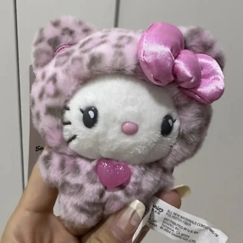 Sanrios Hello Kittys Bear Series Plush Doll Keychain Cute Cartoon Plush Keychain Pendant Bag Accessories toys gifts