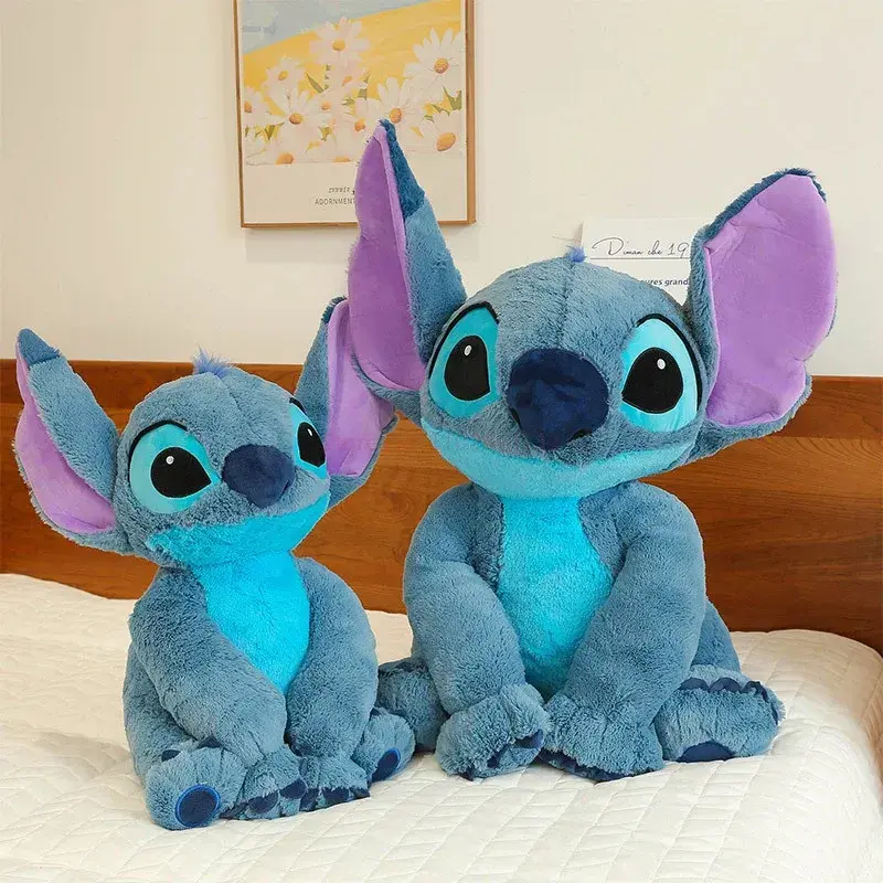 2025 Disney Stitch Angel Plush Toy Kawaii Lilo & Stitch Cartoon Stuffed Doll Stress Relief Pillow Comfort Toy Kids Xmas Gift